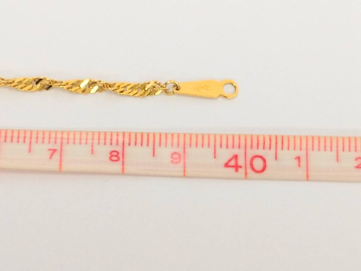 K18 ／40㎝／4.7g ／スクリューネックレス K18 ネックレス ゴールド