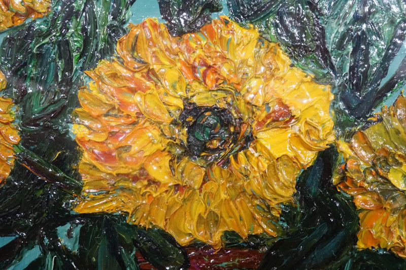 絵画 高石国夫 油絵 油彩 花 花瓶 静物画 洋画 C