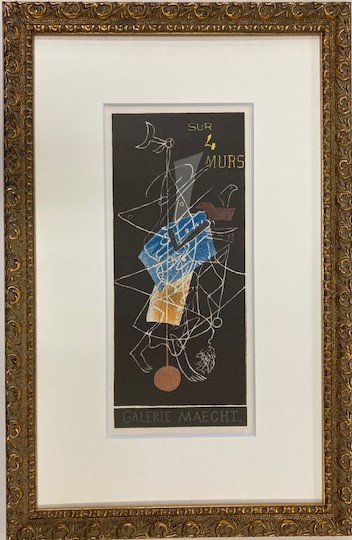 【特価】　≪　　ジョルジュ ブラック　　≫　　リトグラフ【石版画】 　 G.BRAQUE-1952 　 1959年　 　GEORGES BRAQUE