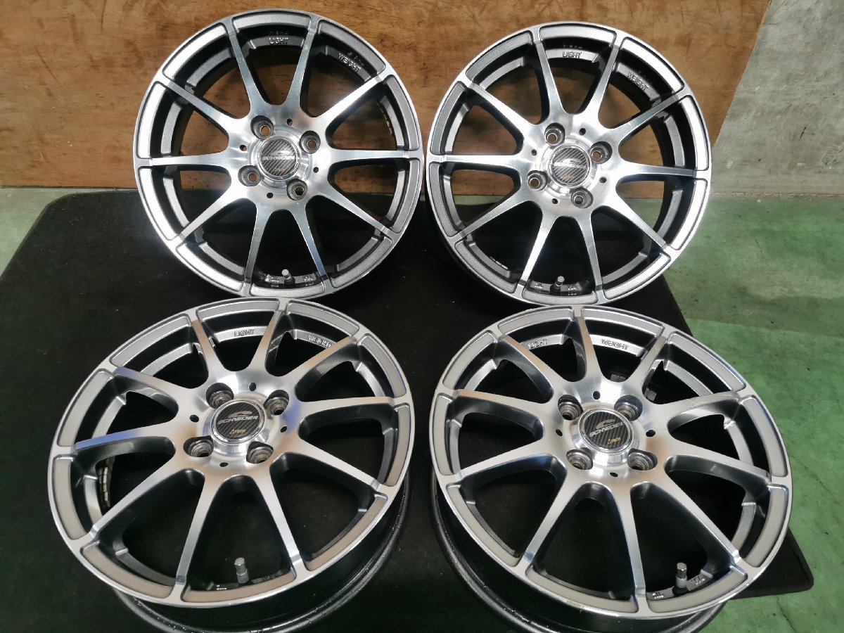 ○ ホイール 4本 エーテック シュナイダー 15x4.5J+43 100 4H