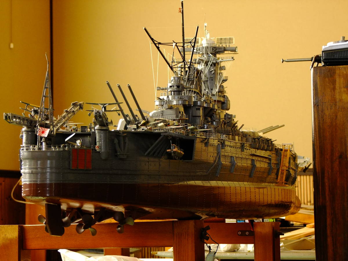 タミヤ □戦艦大和精密模型塗装済完成品「戦艦大和」ハンドメイド精密 