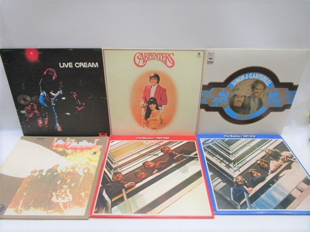 驚きの破格値，安い 中875 レコード LP アナログ盤 6点まとめて CREAM / LED ZEPPELIN / Simon & Garfunkel / CARPENTERS / THE BEATLES ビートルズ(Beatles， The)｜売買されたオークション情報、yahooの商品情報をアーカイブ公開 - オ B