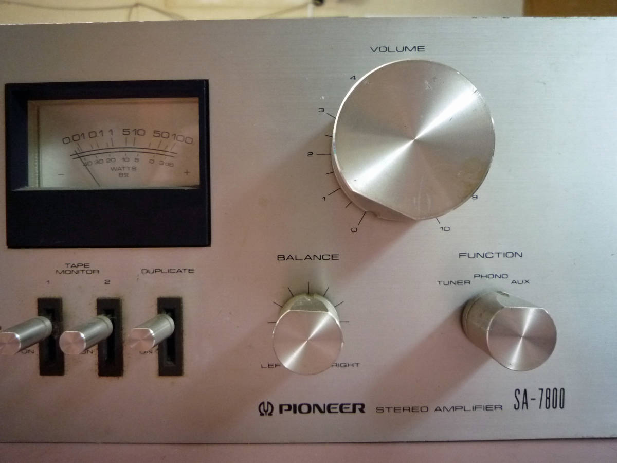 お買い得 Pioneer プリメインアンプ「SA-7800」通電のみ確認□現状品の