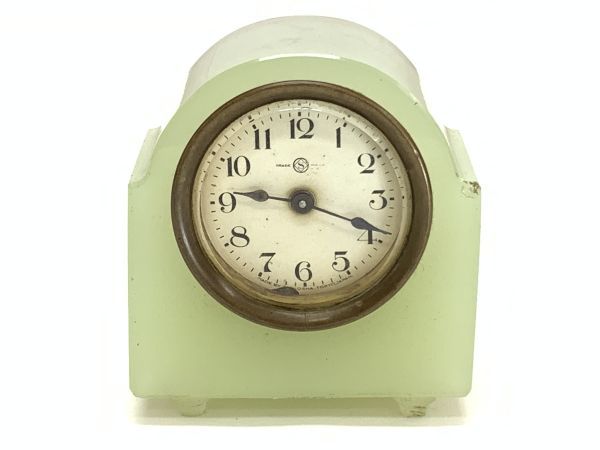 アンティークウランガラス精工舎セイコー手巻置時計