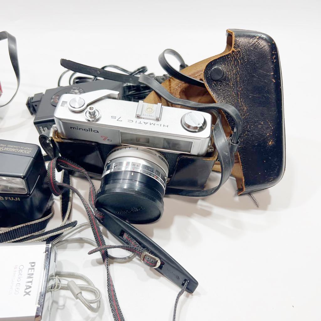 ジャンク　送料無料　ソニー　sony ミノルタ　フジ　DSC-HX60V OPTIO E60 HI-MATIC 7s zoomCARDIA900 APEX105 カメラ　デジカメ　まとめ SONY DSC-HX60V Cyber-shot #1348 専用革ケース付き 価格.com