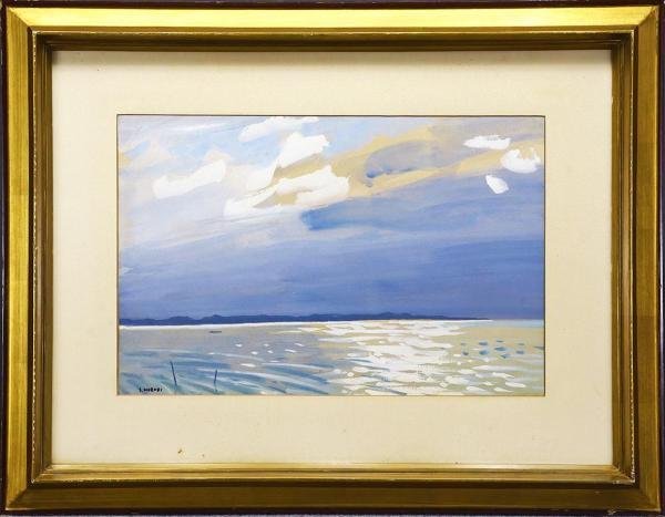 アート・写真 小堀進 水彩画 「海」