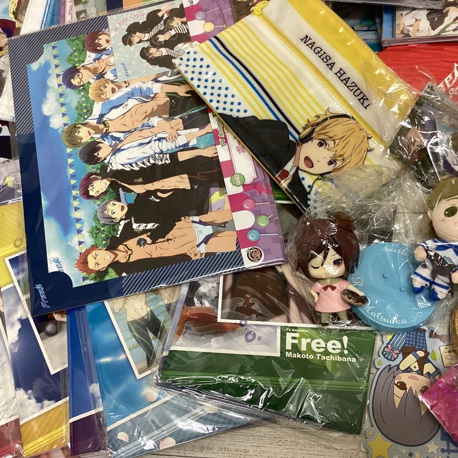 大量セット】Free! 松岡凛 グッズ クリアファイル 缶バッジ タオル