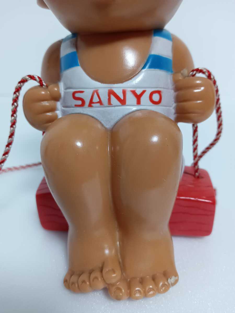 約16.5cm 三洋電機 SANYO 健ちゃんモビール ソフビ 貯金箱 吊り下げ