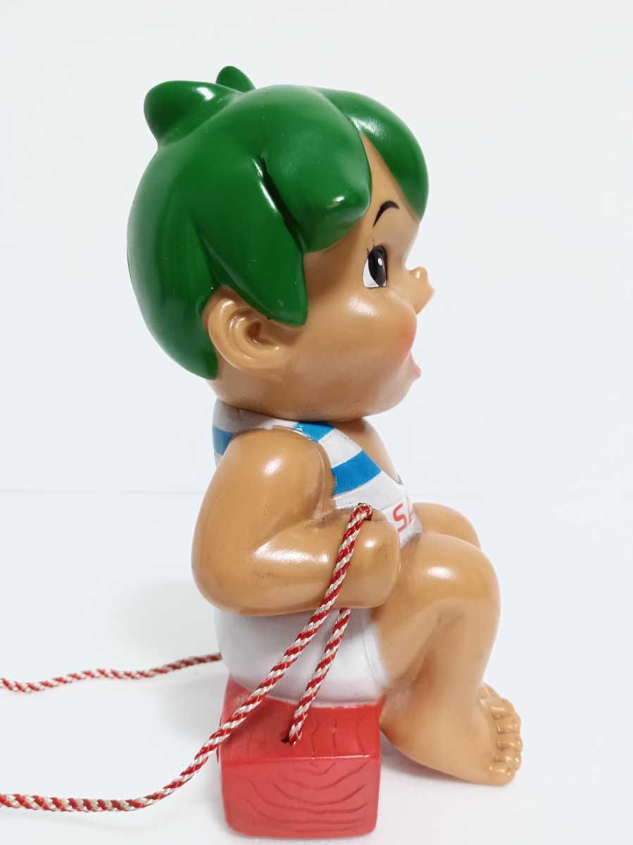 約16.5cm 三洋電機 SANYO 健ちゃんモビール ソフビ 貯金箱 吊り下げ