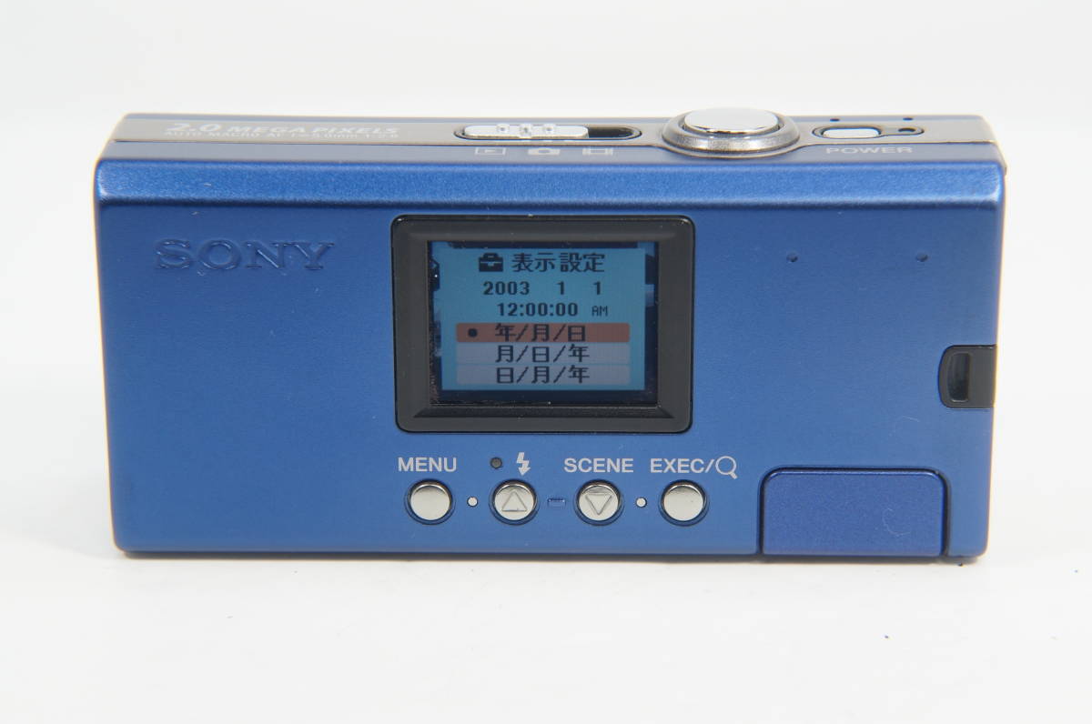 Sony Cyber-Shot U DSC-U40 Blue 2.0 MP Digital Camera - For Parts