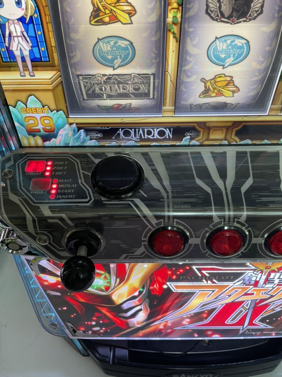 創聖のアクエリオン2 Sankyo パチスロ実機 コイン不要機 家庭用電源 直接引取歓迎 パチスロ実機 売買されたオークション情報 Yahooの商品情報をアーカイブ公開 オークファン Aucfan Com