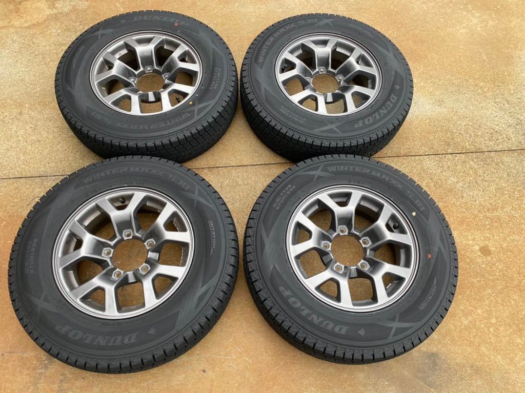 人気，品質保証 スズキ ジムニー シエラ JB74W 純正 15インチ 5.5J +5 5H 139.7 スタッドレス ダンロップ ウインターマックス SJ8 195/80R15 4本 21年製(スタッドレスタイヤ)｜売買されたオークション情報、yahooの商品情 5穴