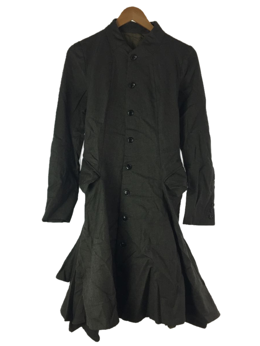 NEMETH◆コート/-/-/グレー/チェック Jacket NEMETH ネメス 襟 全2色 新商品スタッフ愛用率も高い「かろやかウールロングコート」に