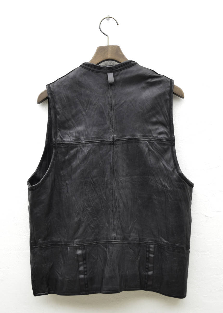 即決 極美品 BRU NA BOINNE（ブルーナボイン）レザー ベストL TM