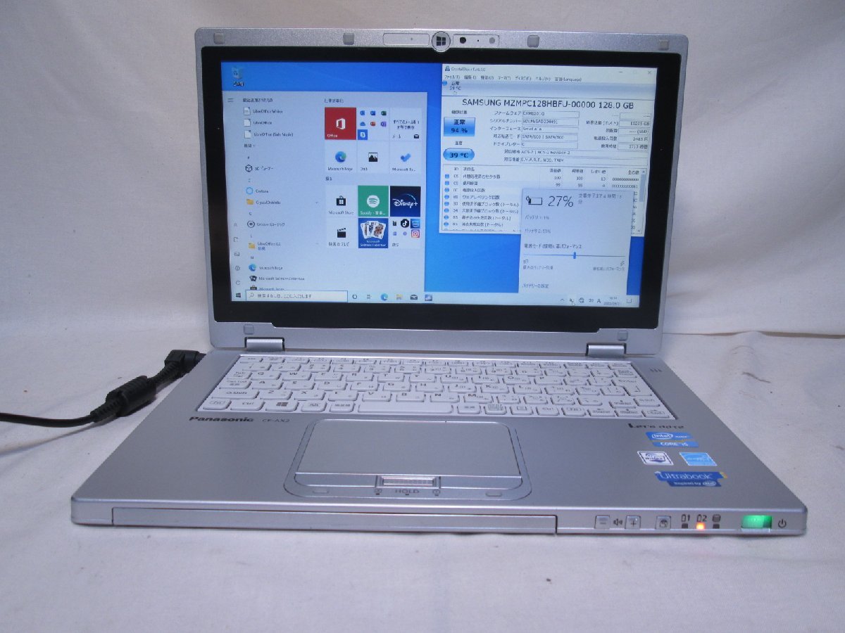 SALE，大人気 Panasonic Lets note CF-AX2SEGJR Core i5 3337U 1.8GHz 4GB 128GB SSD Win10 USB3.0 Office Wi-Fi 1円 保証あり 83180(12インチ未満)｜売買されたオークション情報、yahooの商品情報をアーカイブ公開 - オークファン パナソニック、松下電器産業