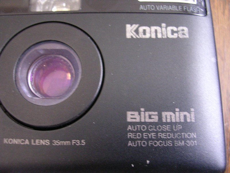 ■BM-301 Konicaコニカ Big mini ビッグミニ 35mmF3.5 AFフィルムカメラ 単焦点 動作品(確証写真提示)JUNK扱い