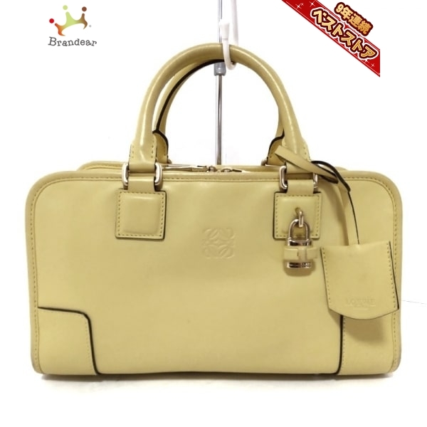 ロエベ LOEWE ハンドバッグ アマソナ28 ナッパレザー イエロー バッグ