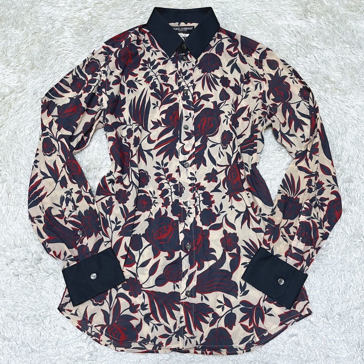 ドルチェ＆ガッバーナDOLCE&GABBANAドルガバ 花柄 総柄 フラワー 長袖 