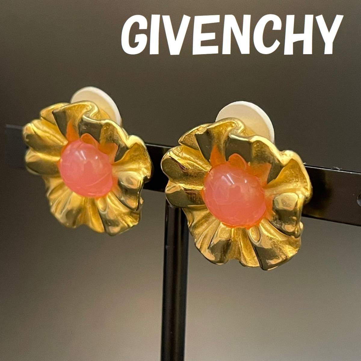 人気】GIVENCHY / ジバンシィ イヤリング ゴールド カラーストーン