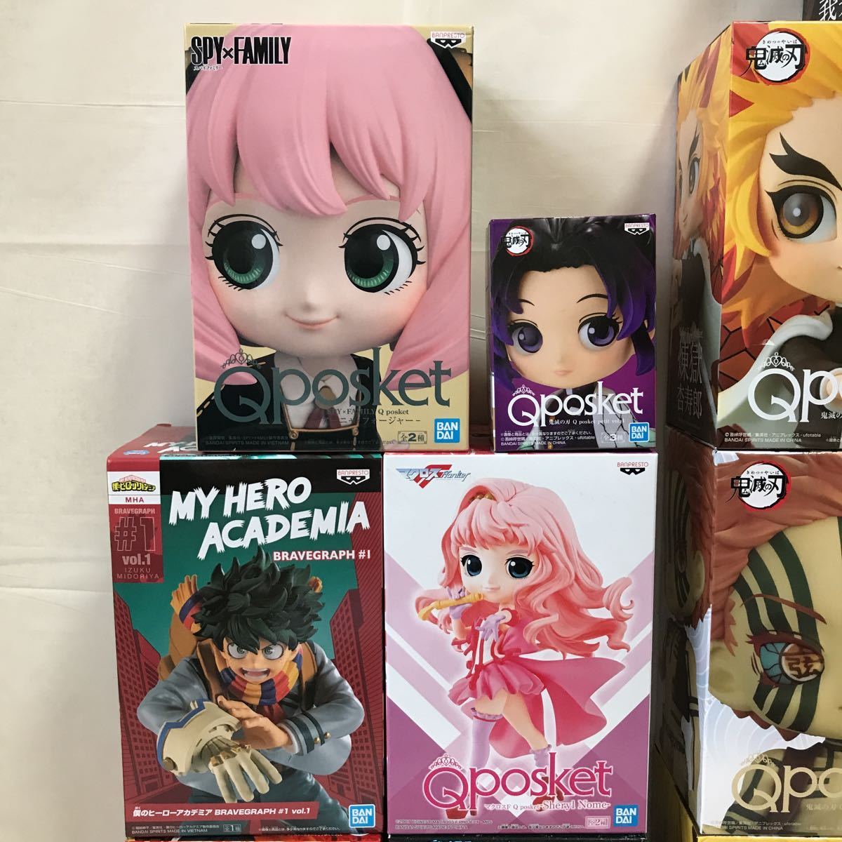 Qposket まとめ売り フィギュア スパイファミリー アーニャ 鬼滅の刃 