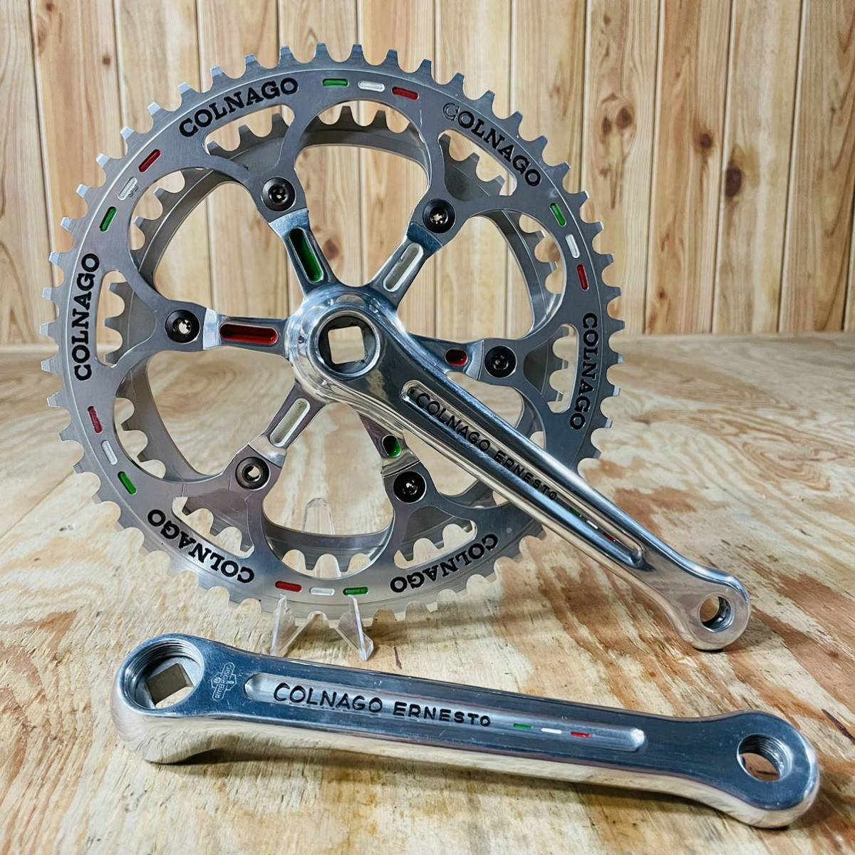 AMBROSIO COLNAGO ロゴ入 アンブレシオ コルナゴ クランク 170mm 52/42 