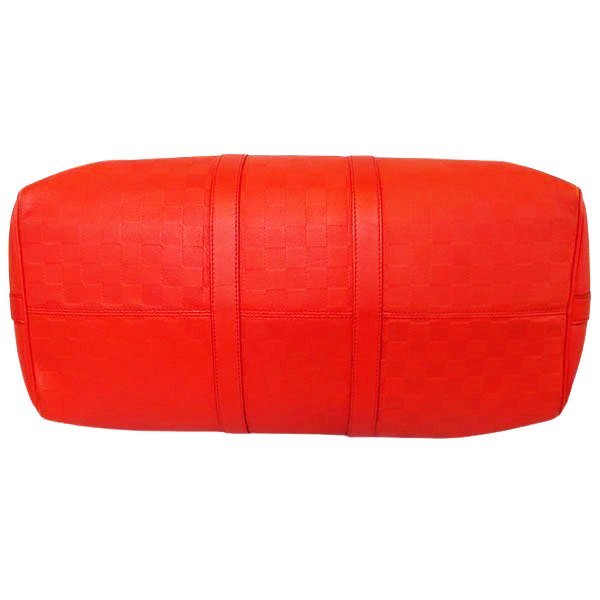 １円〜【LOUIS VUITTON ルイヴィトン】キーポル バンドリエール 45 N41142 ダミエアンフィニ オレンジ ボストン