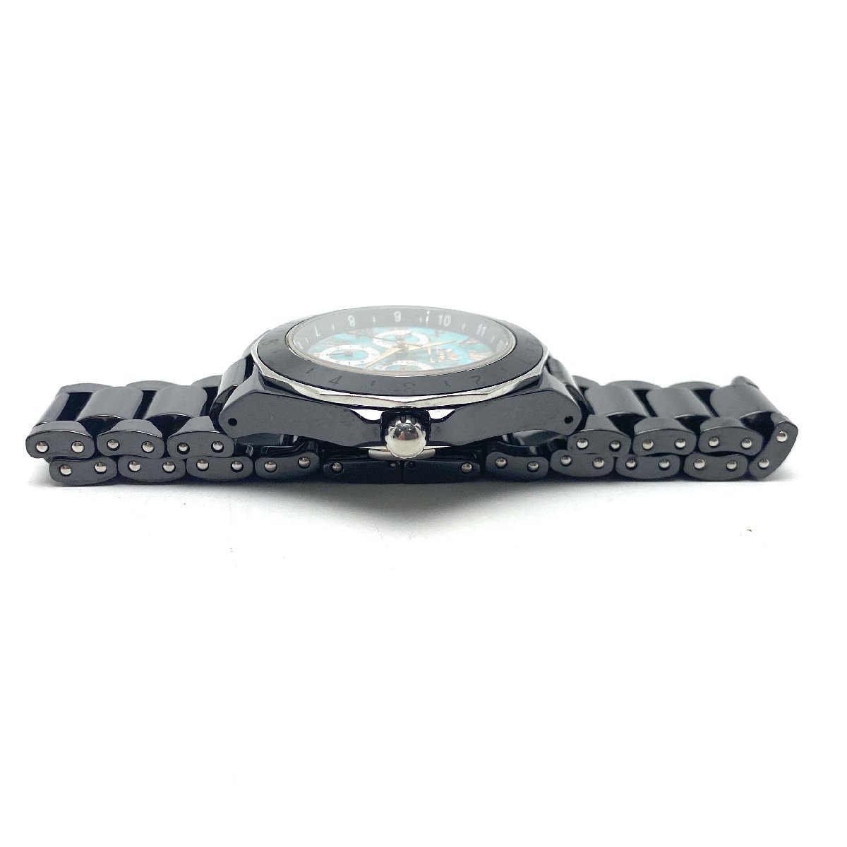 中古】 SAAD デイデイト 24時間計 ターコイズ セラミック メンズ 