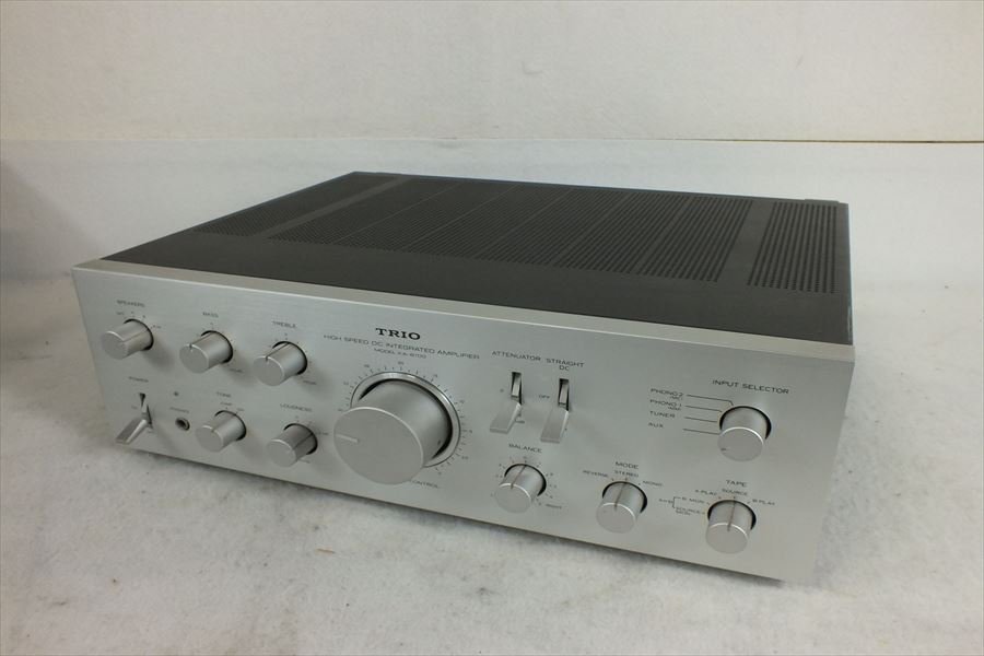 TRIO トリオ KA-8100 プリメインアンプ ∴ 64AD1-12 TRIO プリメインアンプ KA-8100 リターンズ: 64AD1-12 KA-8100）の動作確認・修理方法をお伝えします。1回目は、「診断編」です。
