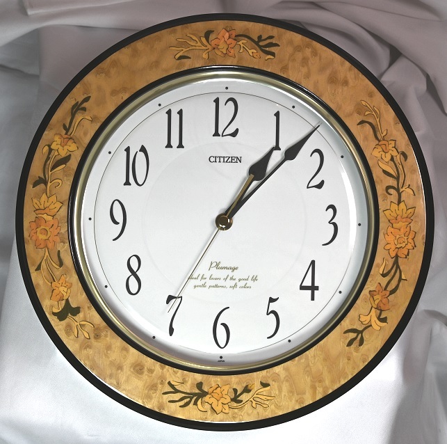 【人気SALE，2025】 シチズン CITIZEN 象嵌 花柄 壁掛け時計 プリマージュ レトロ インテリア ウォールクロック リズム時計 超(アナログ)｜売買されたオークション情報、yahooの商品情報をアーカイブ公開 - オーク 掛時計、柱時計