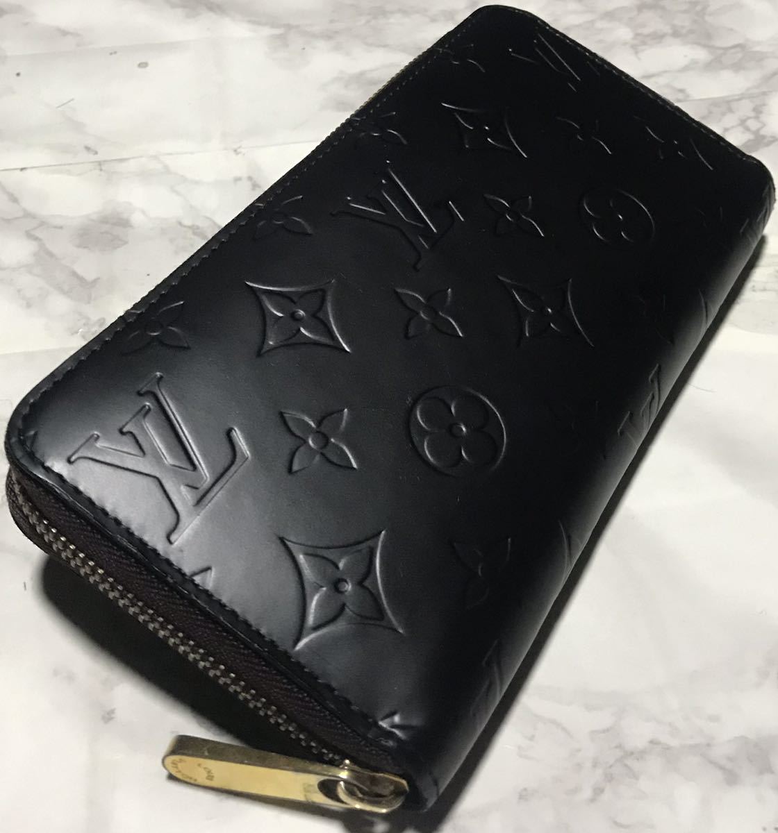 正規品／鑑定済みルイヴィトンLVヴェルニ ラウンドジップ長財布／製造 