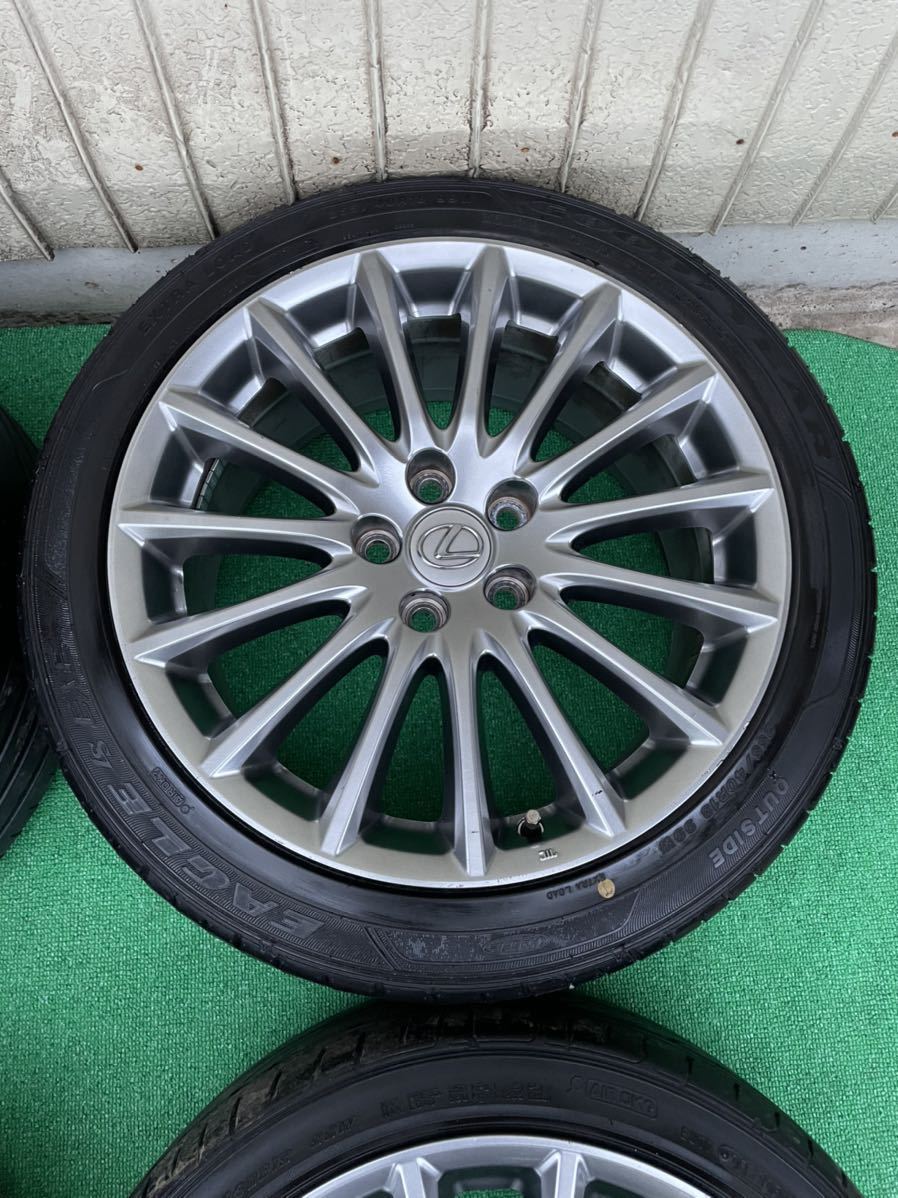 レクサス IS250 純正 18インチ 8J +45 / 8.5J +50 5H114.3 中古 25