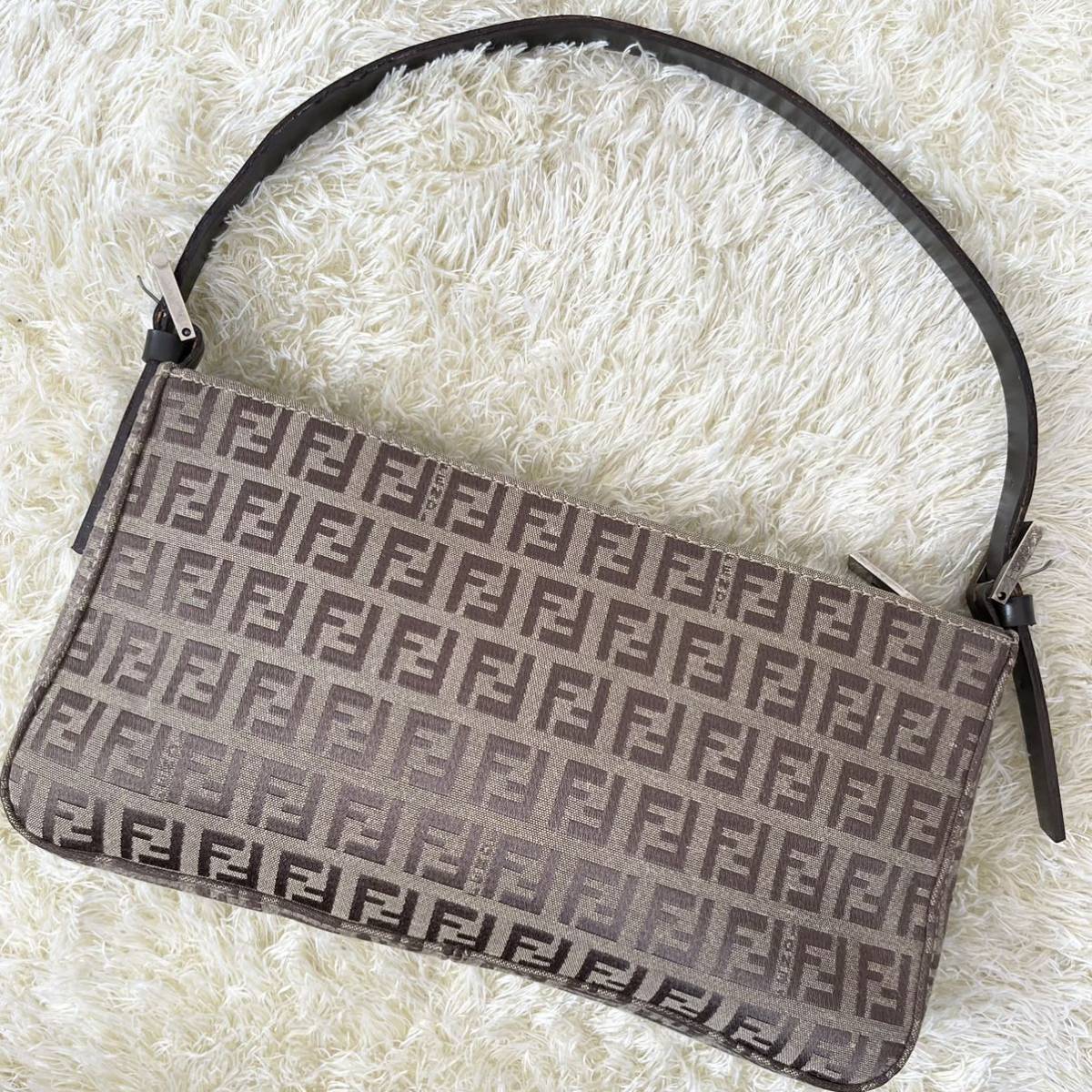 フェンディ FENDI ズッカ柄 ズッキーノ 1円 □極美品□ ヴィンテージ