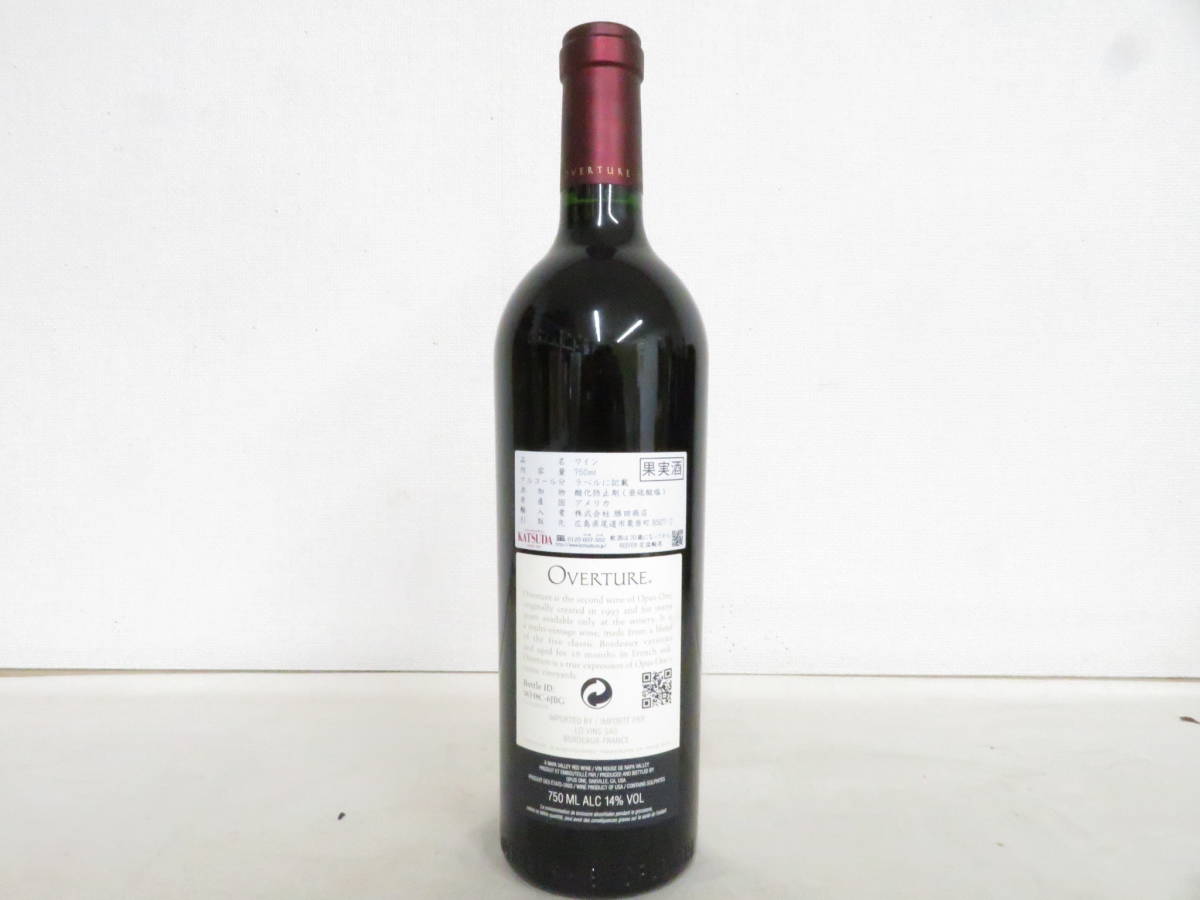 未開栓 OVERTURE オーバーチュア ナパ・ヴァレー 赤 ワイン 750ml 14