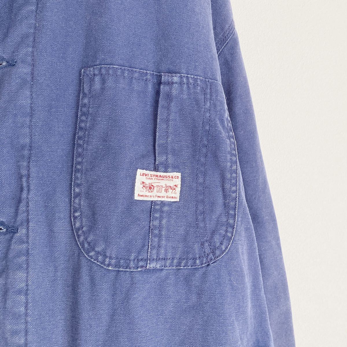 90s Levi's リーバイス 70738 ブランケット 裏地 カバーオール 90's Levi's 70738 ブランケット付き ダック地 カバーオール