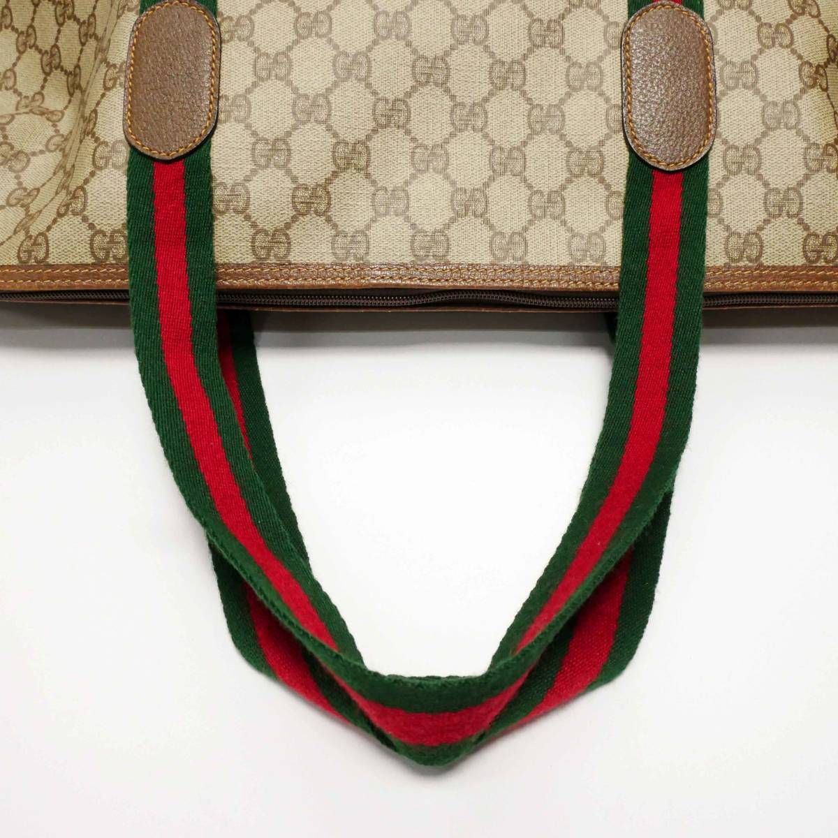 オールドグッチ ボストンバッグ GUCCI トートバッグ グッチ ヴィンテージ PVC 大 シェリーライン GG柄 グッチ(GUCCI) | 中古 GUCCI) オールドグッチ(OLD マイクロGG