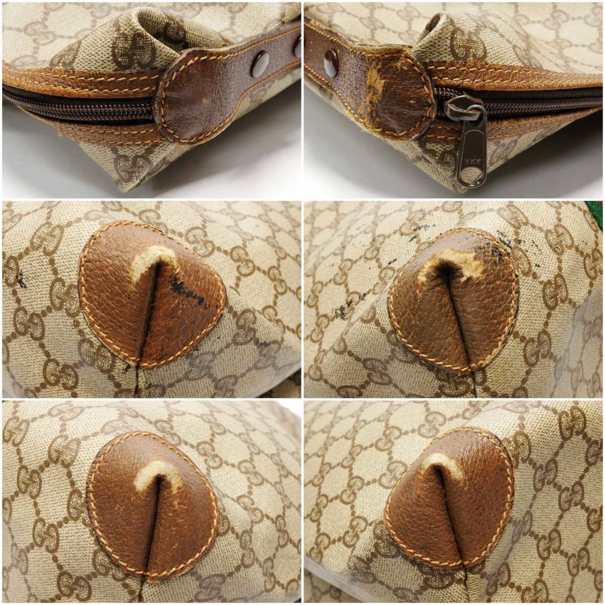 オールドグッチ ボストンバッグ GUCCI トートバッグ グッチ ヴィンテージ PVC 大 シェリーライン GG柄 グッチ(GUCCI) | 中古 GUCCI) オールドグッチ(OLD マイクロGG