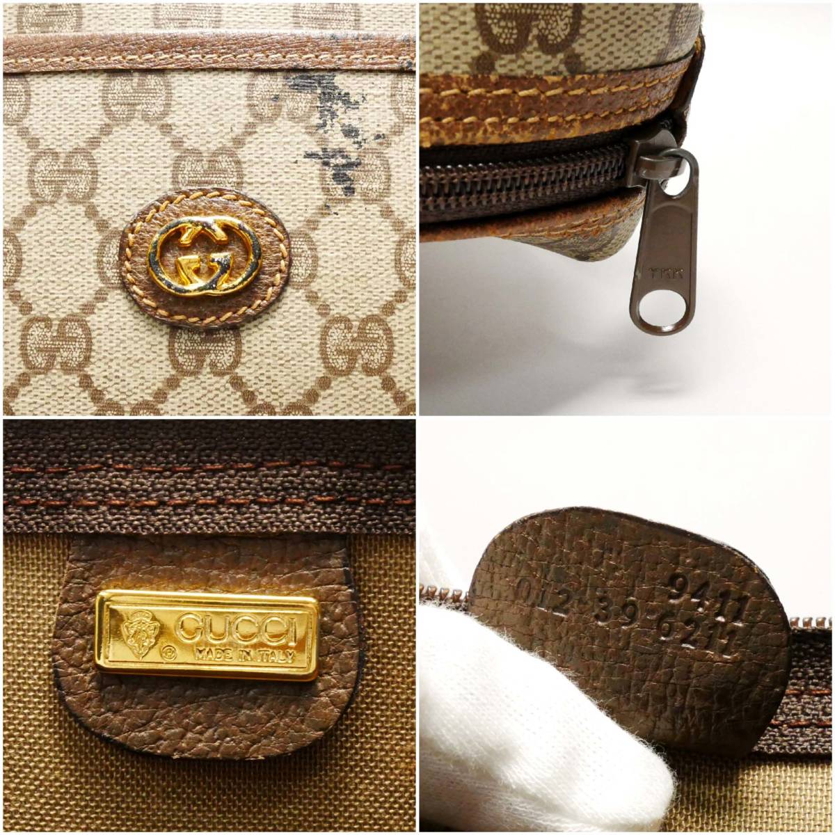 オールドグッチ ボストンバッグ GUCCI トートバッグ グッチ ヴィンテージ PVC 大 シェリーライン GG柄 グッチ(GUCCI) | 中古 GUCCI) オールドグッチ(OLD マイクロGG
