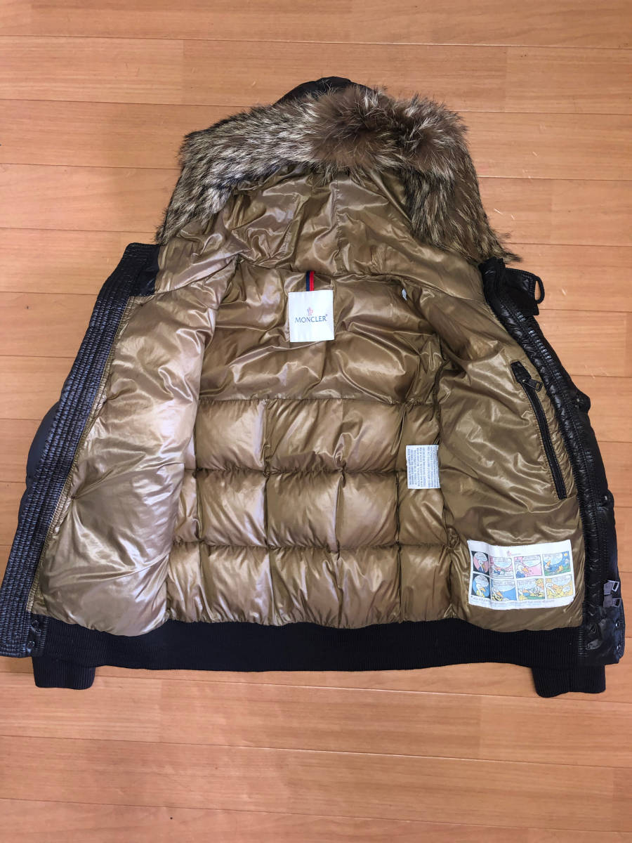 Moncler モンクレール Damien ダミアン コヨーテ ファー 0 Dark Brown 