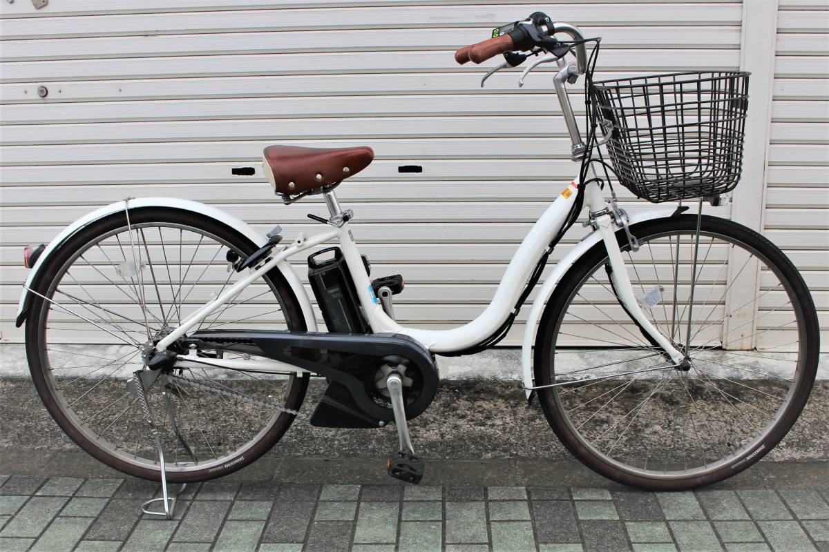 中古☆YAMAHA PAS 電動アシスト付き自転車 26インチ 3段ギア☆大容量