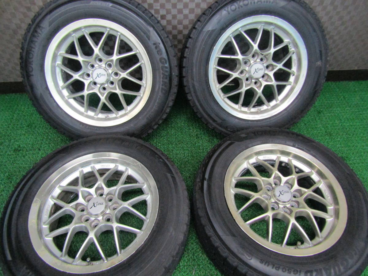 旧車などに ブリヂストンのメッシュホイール6-JJ×14 20 PCD114.3 185/