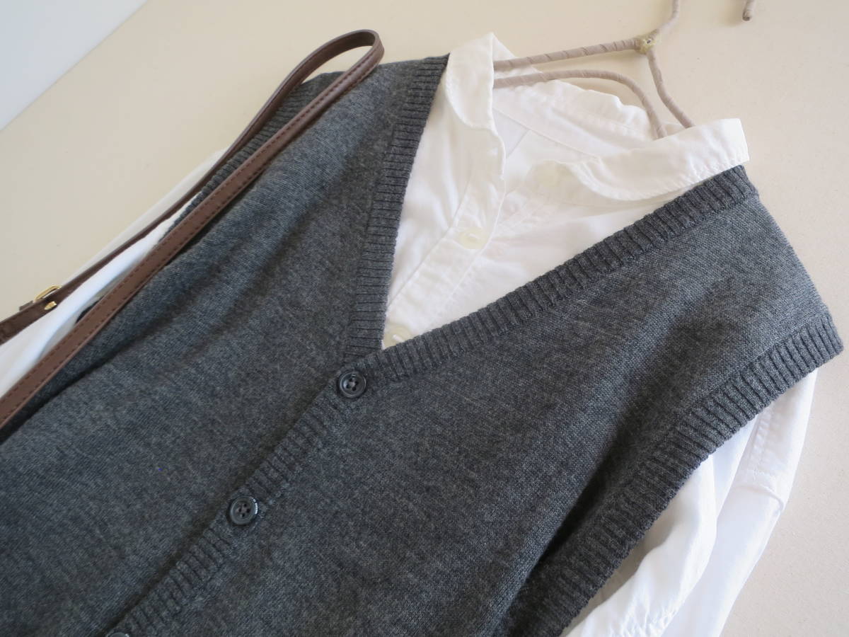BEAMS F（ビームスF）BEAMS F EXCLUSIVE FABRIC ウール ブラックベスト 