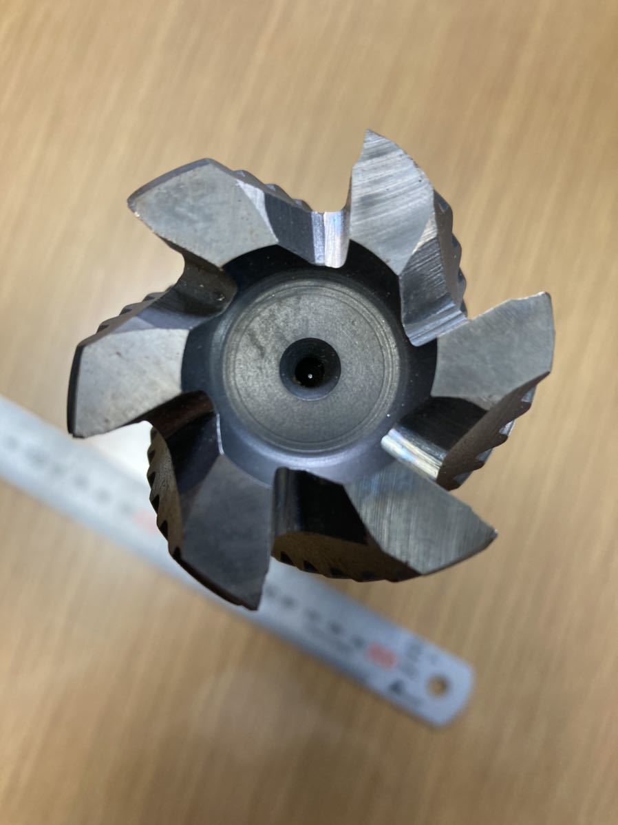 ラフィングエンドミル　48パイ　シャンク42　メーカー不明　中古品