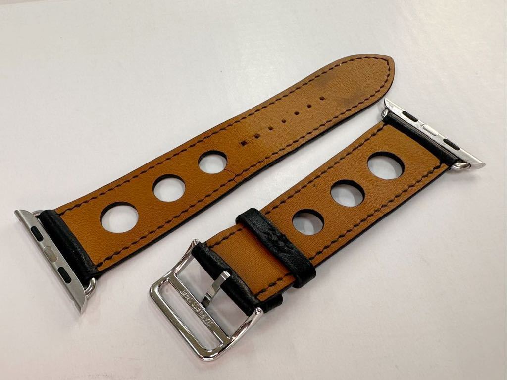 ☆即決 希少 Apple Watch Hermes 45mm 44mm ブラック 黒 シンプル