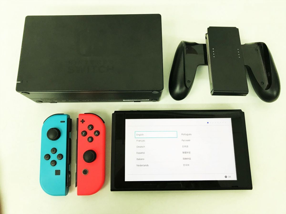 1円】任天堂 Nintendo Switch 本体 セット ネオンブルー/ネオンレッド