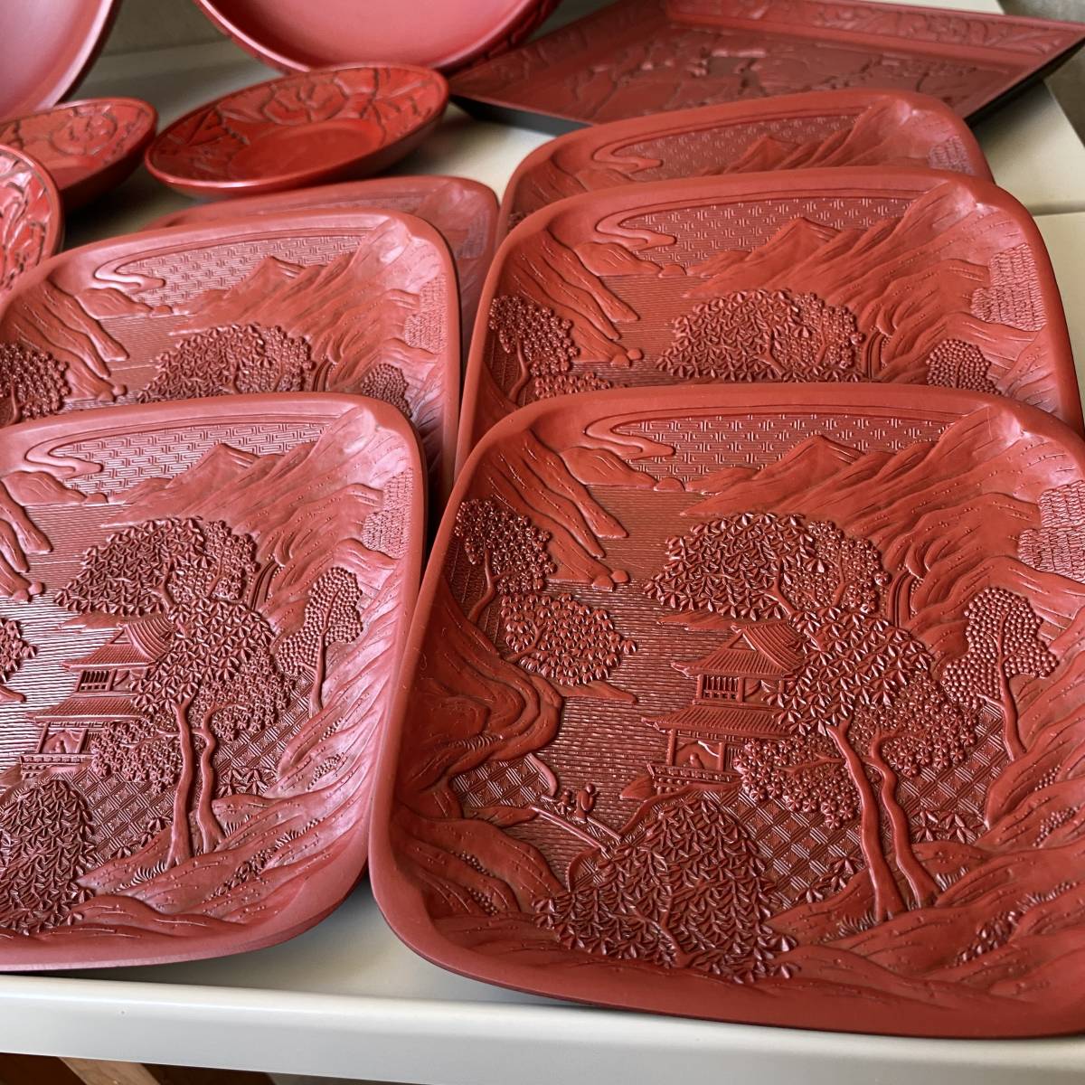 12点セット キッチン・日用品・その他 堆朱菓子器 2点セット