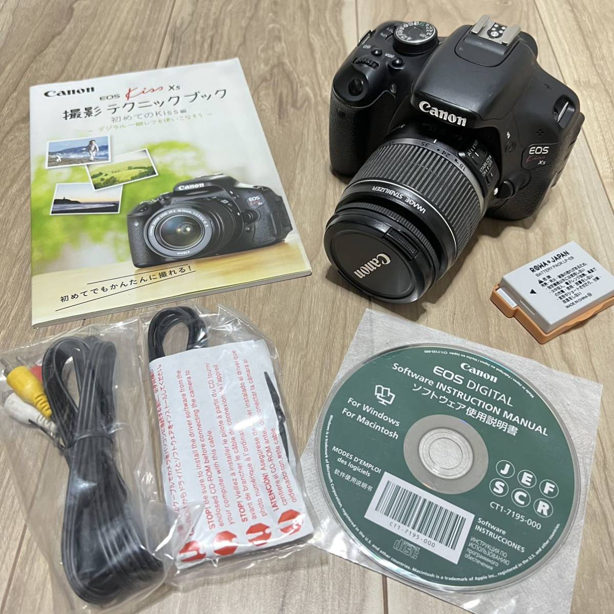 動作確認済み】初心者入門 Canon Kiss X5 キヤノン レンズセット 18