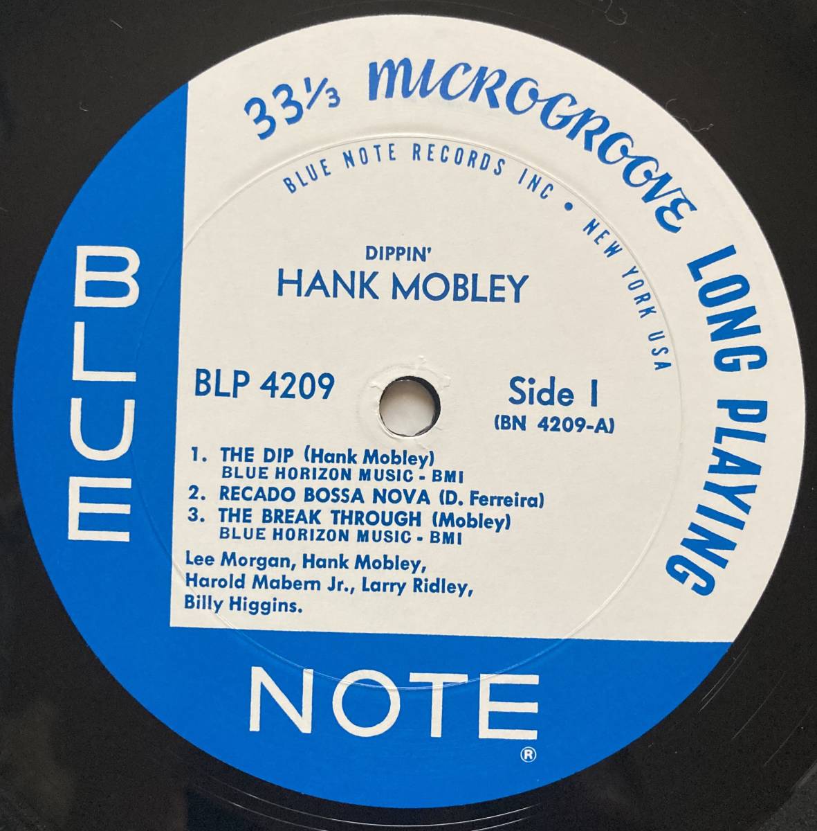 Hank Mobley / Dippin' ブルーノートプレミアム復刻（美品） 200g 重量盤 HANK MOBLEY ハンク・モブレー / DIPPIN' 帯付き BLUE