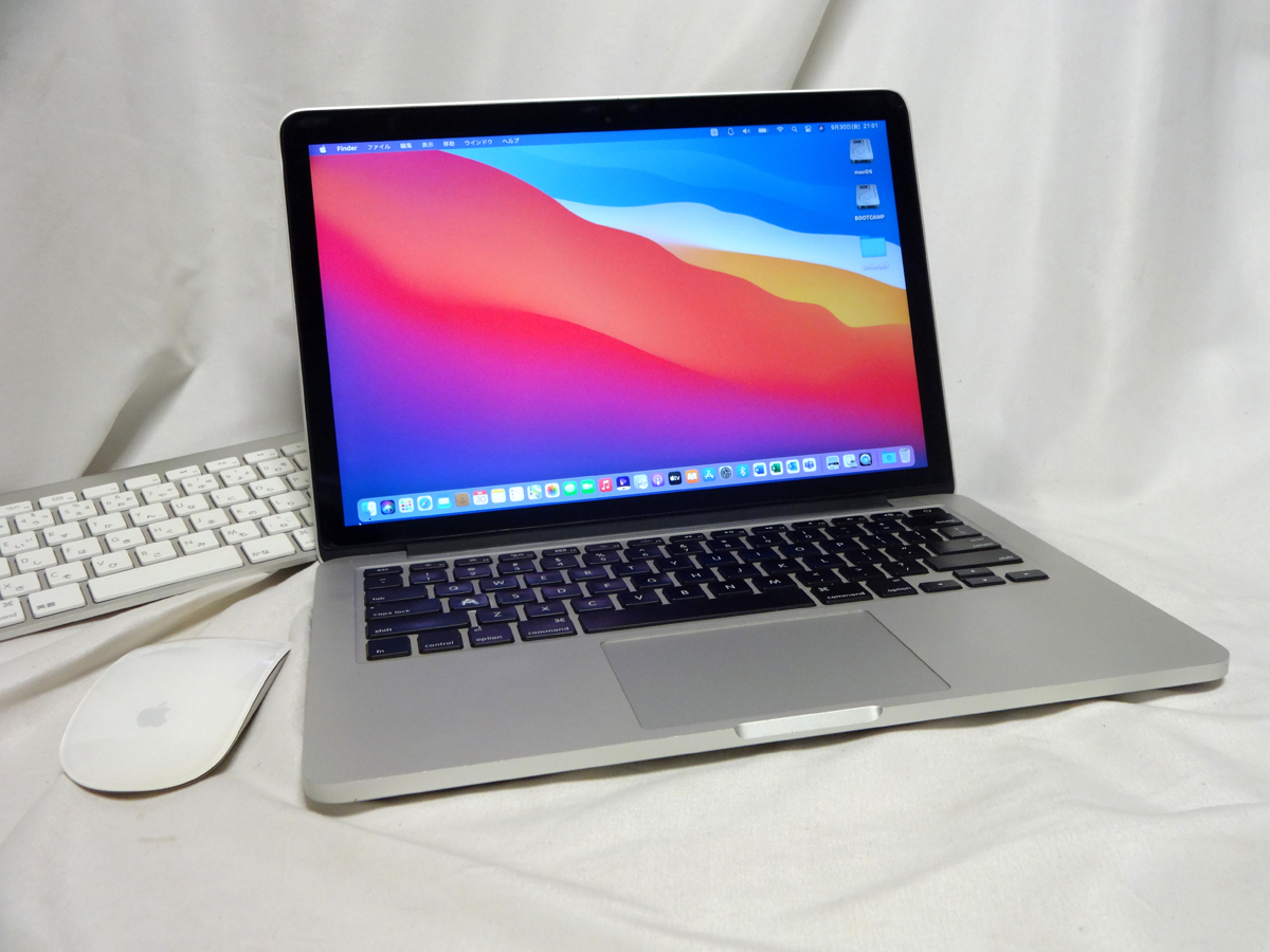 Macbook Pro/Retina/MD866JA//macOS Big Sur & Windows11Pro//メモリ 