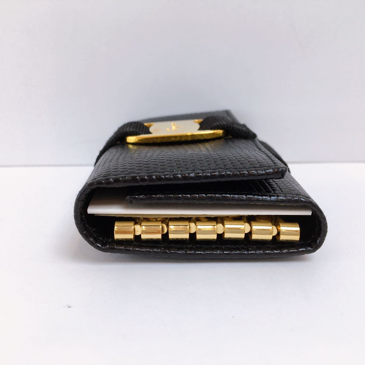 20【中古】Salvatore Ferragamo 6連キーケース ブラック DEPOS