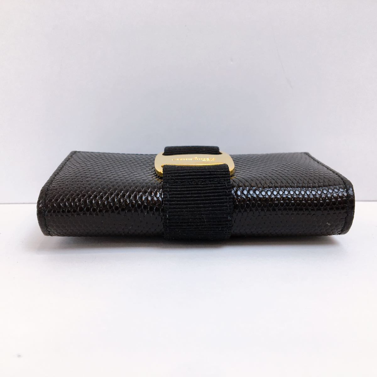 20【中古】Salvatore Ferragamo 6連キーケース ブラック DEPOS
